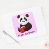 Stickers Plaque de lecture Panda (Enveloppe)