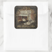 Stickers Plaque de lecture vintage (Sac)