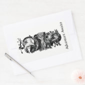 Stickers Plaque de Livraison Adventure Await (Enveloppe)