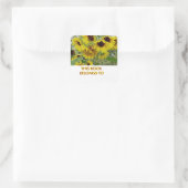 Stickers Plaque de livre de tournesol (Sac)