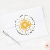 Stickers Plaque de livre Sun Carpe Diem (Enveloppe)