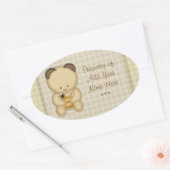 Stickers Plaque d'Ours de Miel (Enveloppe)