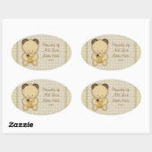 Stickers Plaque d'Ours de Miel (Feuille)