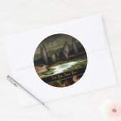 Stickers Plaque du cercle de pierre debout (Enveloppe)