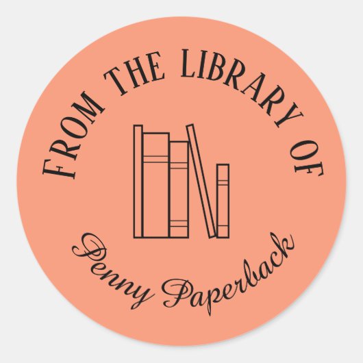 Stickers Plaque Personnalisée Votre nom Livre Spin (Devant)