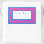 Stickers Plaque, Points Rose et Bleu sur Magenta (Sac)