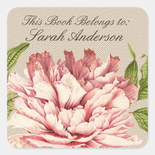 Stickers Plaque vintage Ce Livre Appartient À (Devant)