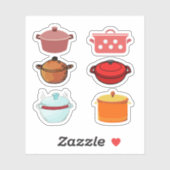 Stickers Plat Casserole (Feuille)