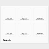 Stickers Plate de livre personnalisables (Feuille)