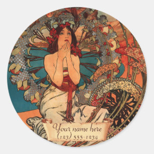 Stickers Plate-forme Art nouveau Mucha Monte Carlo
