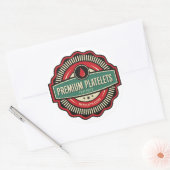 Stickers Platelets Premium — Ensemble de 6 (Enveloppe)