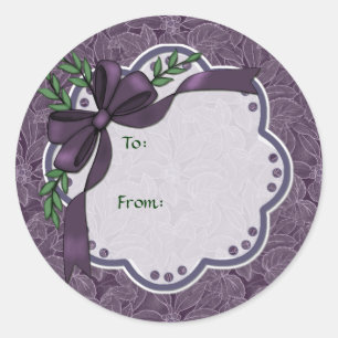 Stickers Plum Holiday Poinsettia