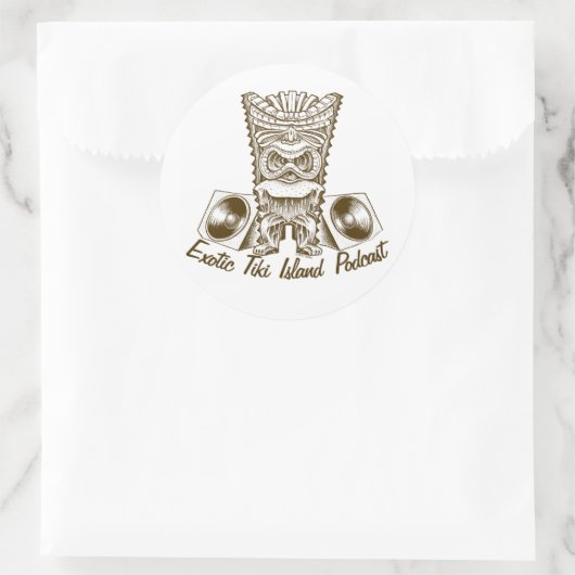 Stickers Podcast Exotic Tiki Island (Sac)