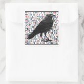 Stickers Poème Corbeau (Sac)