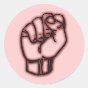 stickers poing rose