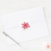 Stickers Poinsettia aquarelle (Enveloppe)