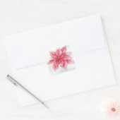 Stickers Poinsettia aquarelle (Enveloppe)