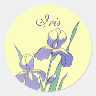 Stickers Point Arrondi Iris Personnalisé Seaux Per