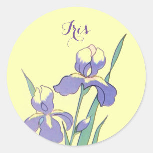 Stickers Point Arrondi Iris Personnalisé Seaux Per