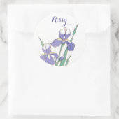 Stickers Point rond Iris Surnom Rissy Sceau person (Sac)