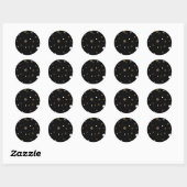 Stickers Points noirs avec Brown et blanc (Feuille)