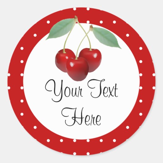 Stickers Pois Et Cerises (Devant)