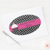 Stickers pois et Cupcake Bakery Box (Enveloppe)