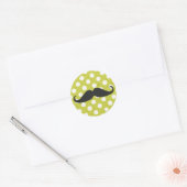 Stickers pois & Moustache (Enveloppe)
