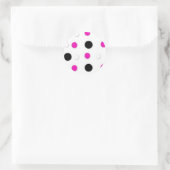 Stickers Pois noirs/roses/blancs (Sac)