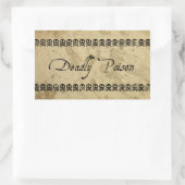 Stickers Poison Mortel (rectangle) (Sac)