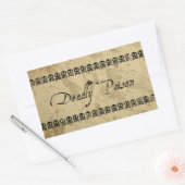 Stickers Poison Mortel (rectangle) (Enveloppe)