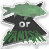 Stickers Poisson ou Vanish - Vert (Devant)