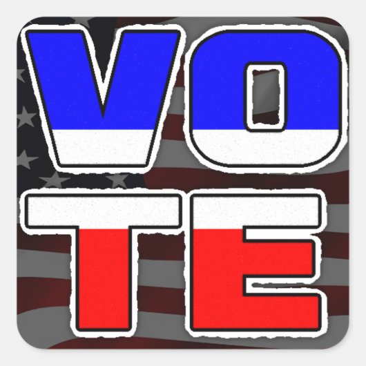Stickers politiques d'élection VOTE (Devant)