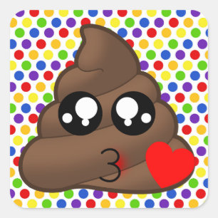 Stickers Polka Dot Loop Poop Emoji