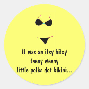 STICKERS - Polka Jaune Dot Bikini
