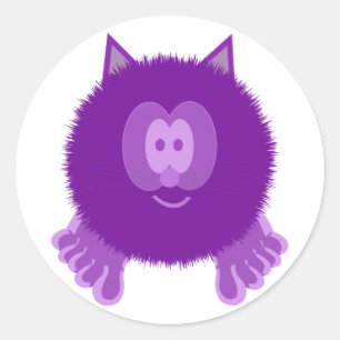 Stickers Pom Pal Chat Violet