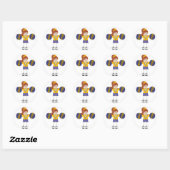 Stickers pom-pom girl Doodle (Feuille)