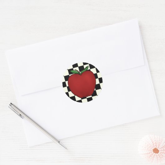 Stickers Pomme mignonne (Enveloppe)