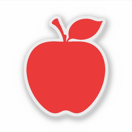 stickers pomme rouge (Devant)