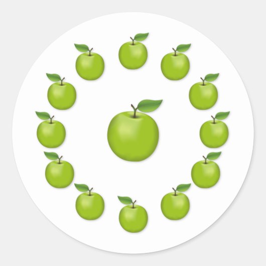 Stickers Pomme verte (Devant)