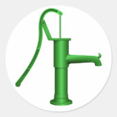 Stickers Pompe à eau verte (Devant)