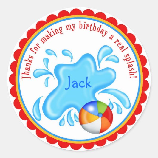 Stickers Pool Party (Devant)