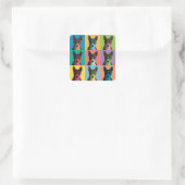 Stickers Pop-Art Basenji (Sac)