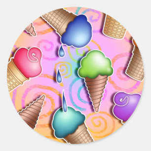 Stickers - Pop Art ICE CRÈME CONNEXES