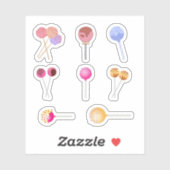 Stickers Pop Cake (Feuille)