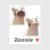 Stickers Pop Cat Meme (Feuille)