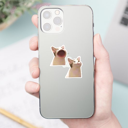 Stickers Pop Cat Meme (Téléphone)