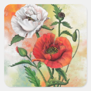 Stickers Poppies