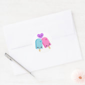 Stickers Popsickers Kawaii Pretty Aqua Pink BFF (Enveloppe)