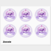Stickers Porte-Princesse Violet (Feuille)